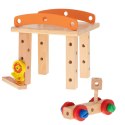 Klocki drewniane - zestaw konstrukcyjny krzesło (49 elementów)