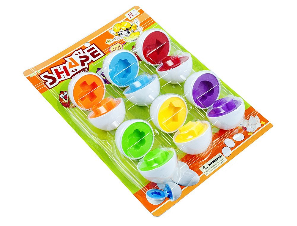 Edukacyjne jajka - dopasuj kształty i kolory
