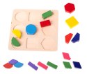 Edukacyjna zabawka drewniana - dopasuj kształty (18 elementów)