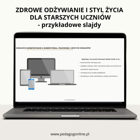 Pakiet profilaktyczny - Zdrowe odżywianie i styl życia (dla starszych uczniów)