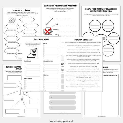 Zestaw pakietów - Zaburzenia odżywiania oraz zdrowe odżywianie i styl życia