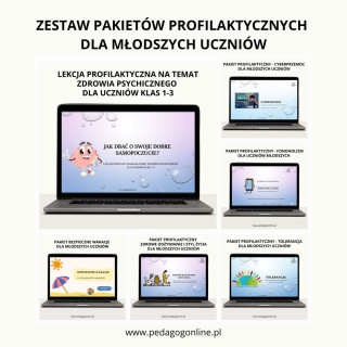 Zestaw pakietów profilaktycznych dla młodszych uczniów - 10 pakietów