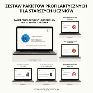 Zestaw pakietów profilaktycznych dla starszych uczniów - 16 pakietów