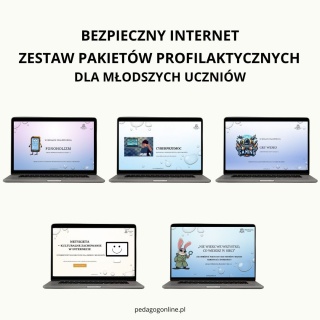BEZPIECZNY INTERNET (dla młodszych) - Cyberprzemoc, Fonoholizm, Gry wideo, Netykieta, Fake newsy