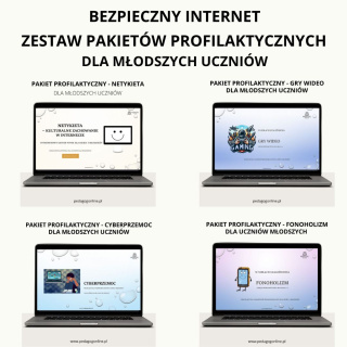 BEZPIECZNY INTERNET (dla młodszych) - Cyberprzemoc, Fonoholizm, Gry wideo, Netykieta