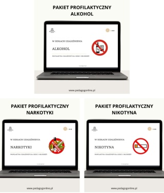 Kompleksowy zestaw materiałów profilaktycznych dla szkół - 33 pakiety