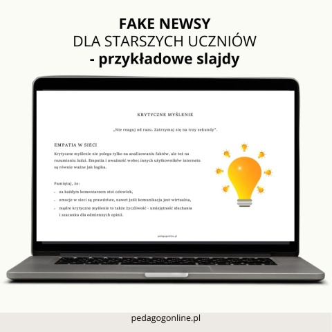 Pakiet profilaktyczny - FAKE NEWSY (dla straszych uczniów)