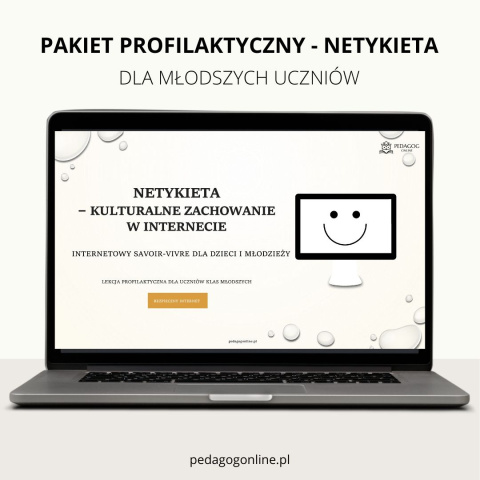 Pakiet profilaktyczny - NETYKIETA (dla młodszych uczniów)