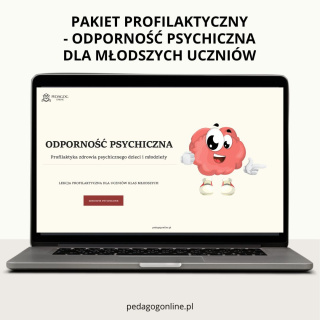 Pakiet profilaktyczny - ODPORNOŚĆ PSYCHICZNA (dla młodszych uczniów)