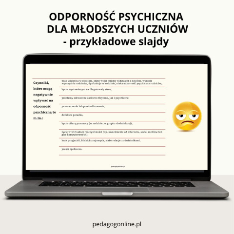 Pakiet profilaktyczny - ODPORNOŚĆ PSYCHICZNA (dla młodszych uczniów)