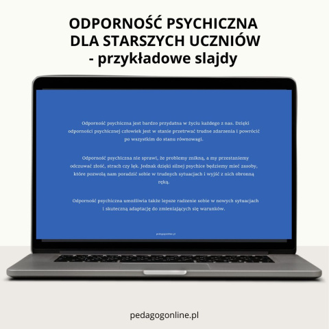 Pakiet profilaktyczny - ODPORNOŚĆ PSYCHICZNA (dla starszych uczniów)