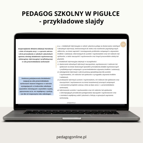 Pedagog szkolny w pigułce