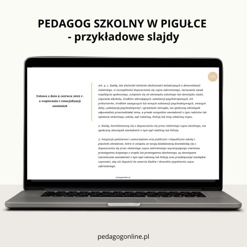 Pedagog szkolny w pigułce