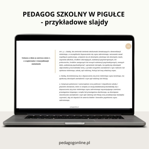 Zestaw dla pedagoga szkolnego - Pedagog szkolny w pigułce + Tipy dla pedagoga
