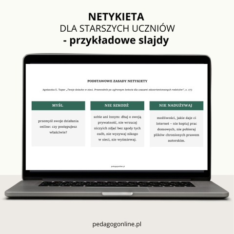 Pakiet profilaktyczny - NETYKIETA (dla starszych uczniów)