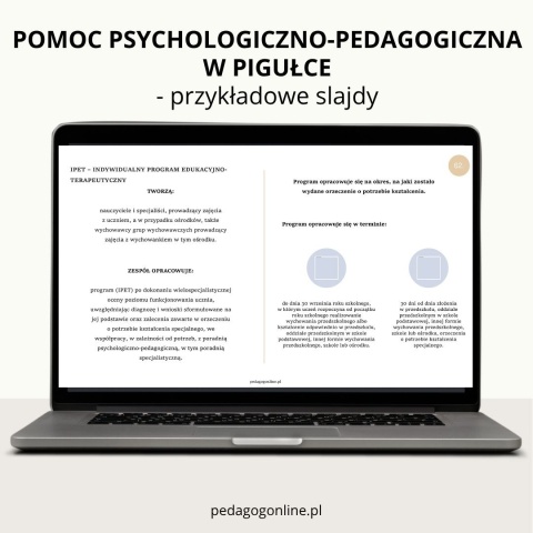 Zestaw 2 produktów - Pedagog szkolny w pigułce + Pomoc psychoglogiczno-pedagogiczna