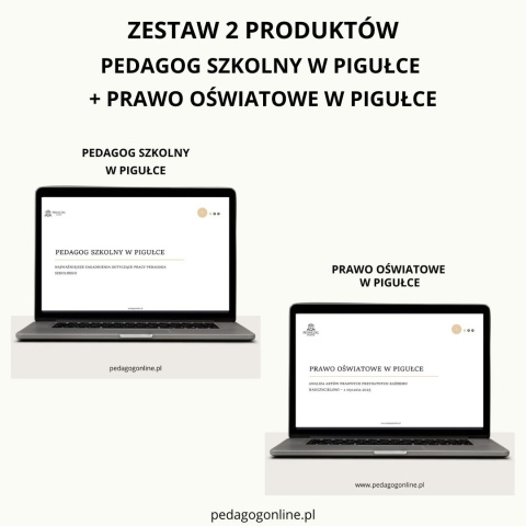 Zestaw 2 produktów - Pedagog szkolny w pigułce + Prawo oświatowe w pigułce