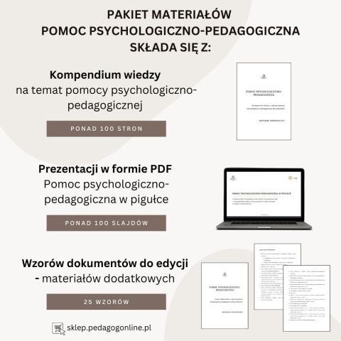 Zestaw 2 produktów - Pedagog szkolny w pigułce + Pomoc psychoglogiczno-pedagogiczna